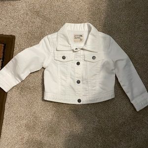 Osh Kosh B’Gosh White Denim Jacket size 3T